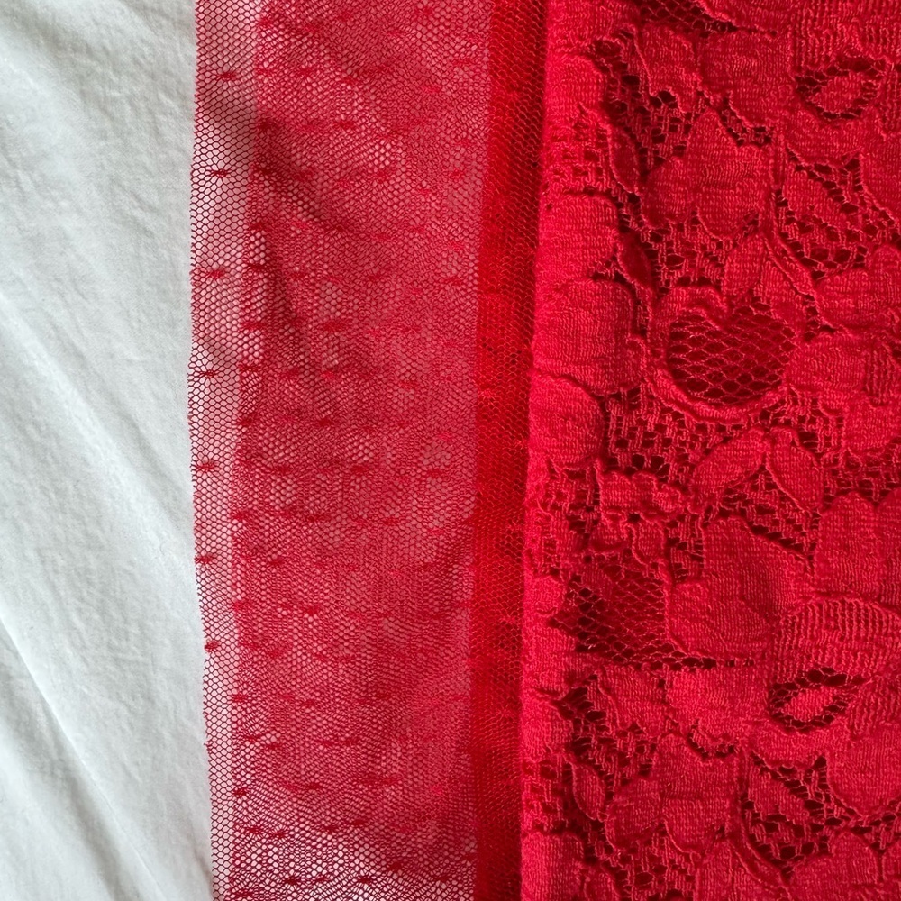 BCBGMaxAzria Red Lace Mini Dress - Picture 6 of 9